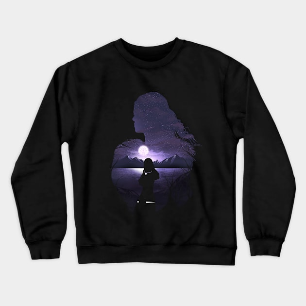 Yennefer of Vengerberg Crewneck Sweatshirt by DANDINGEROZZ